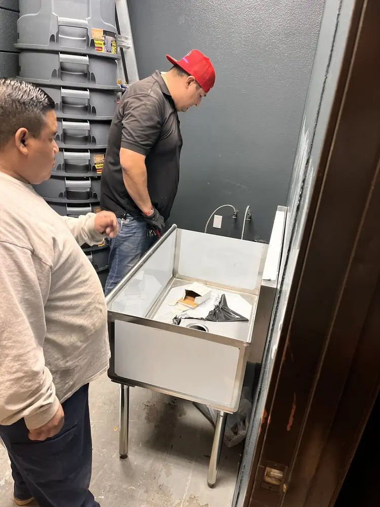 Commercial plumbing and sink installation in Shenandoah