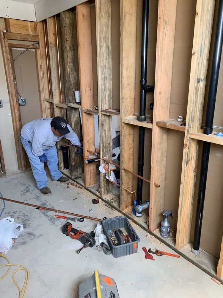 Commercial rough-in plumbing for Gas Line Repair in Shenandoah